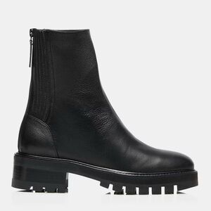 Aquazzura Black Leather Ankle Boots